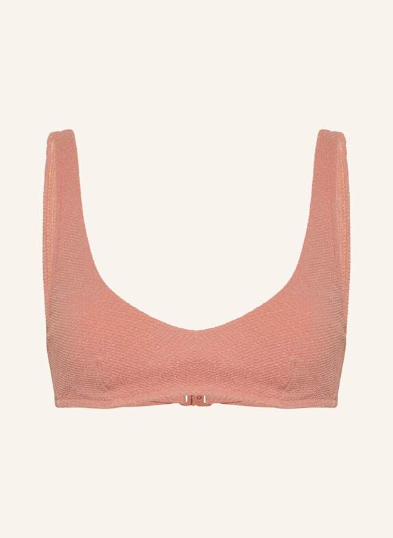 watercult SWIM SPARKLE underwired bikini top with glitter thread ROSE