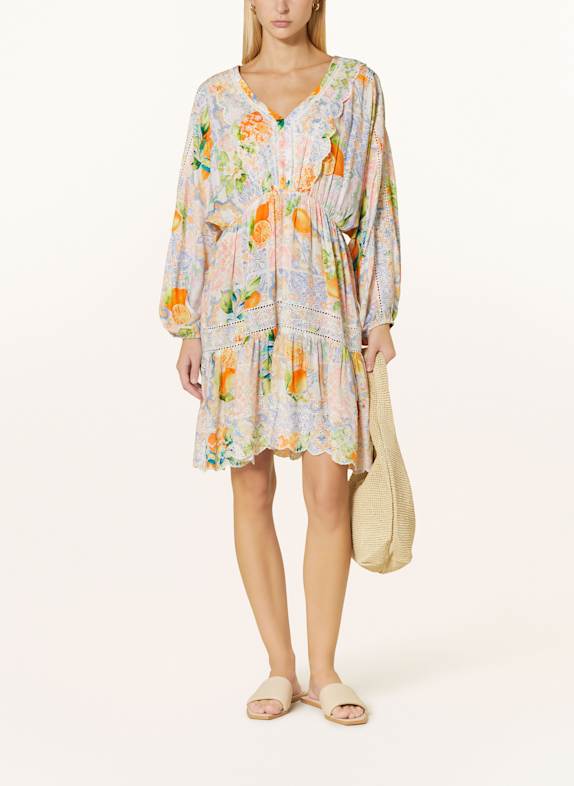 watercult Tunic DOLCE WHIMSY with broderie anglaise ORANGE/ BLUE/ GREEN