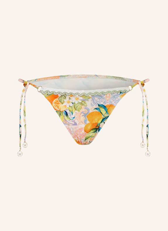 watercult Triangle bikini bottoms DOLCE WHIMSY ORANGE/ LIGHT GREEN/ TURQUOISE