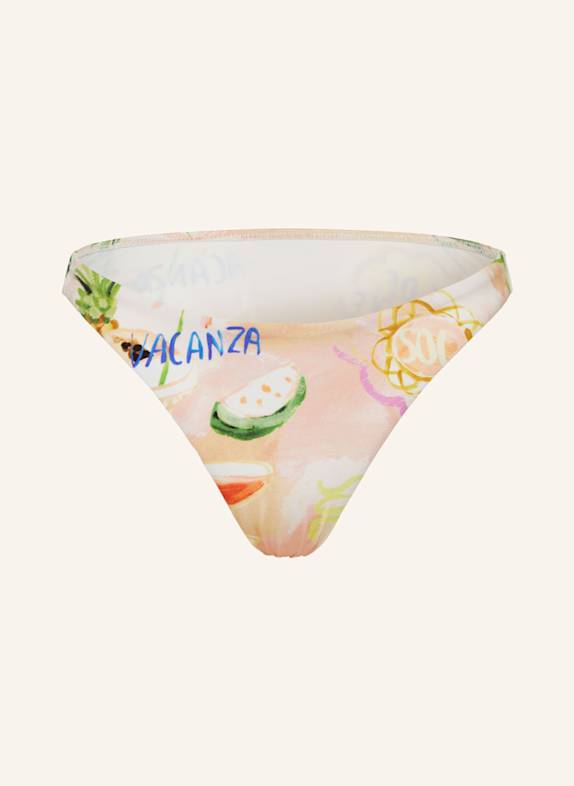 watercult Brazilian-Bikini-Hose VACATION FIZZ NUDE/ HELLGRÜN/ BLAU