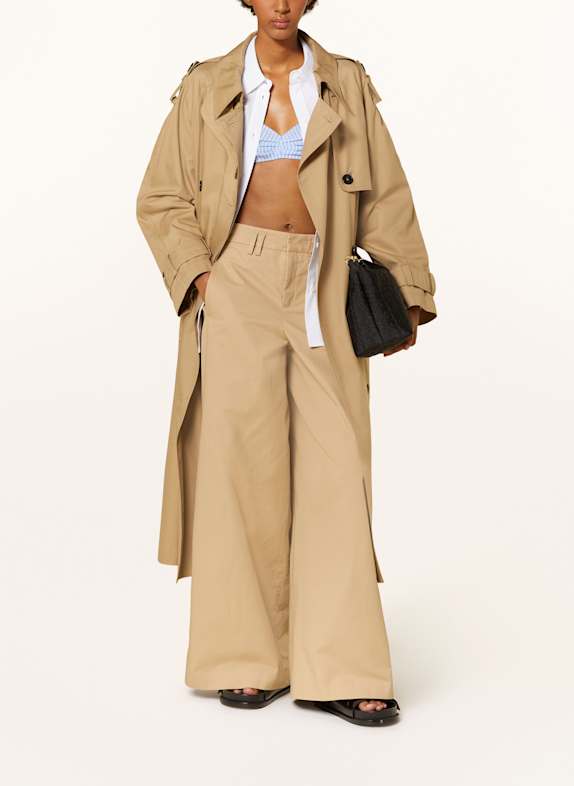 DRYKORN EXHALL trench coat LIGHT BROWN