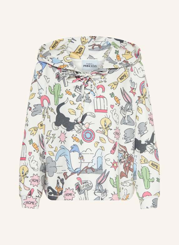 FrogBox Hoodie ECRU/ PINK/ GRAU