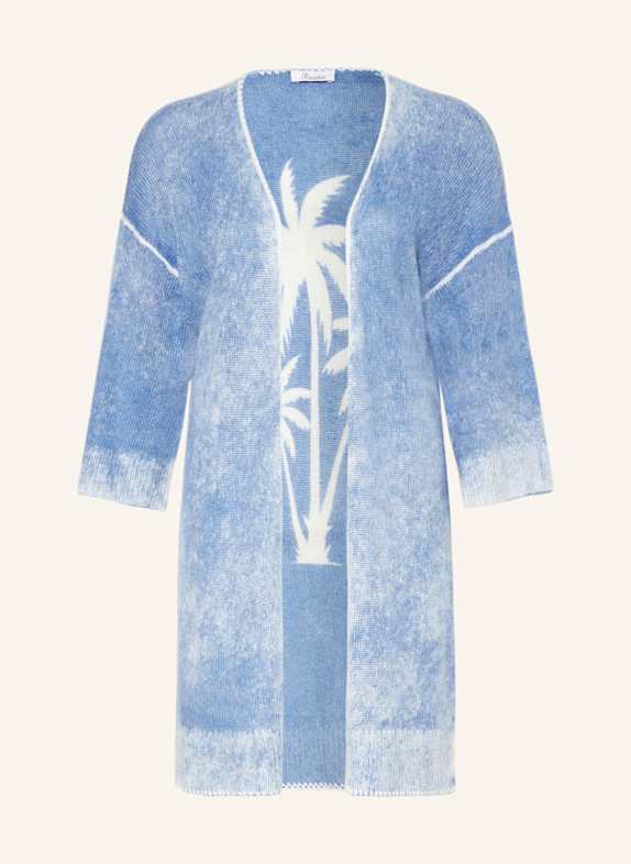 Princess GOES HOLLYWOOD Strickhülle mit Schmucksteinen und 3/4-Arm BLAU/ WEISS
