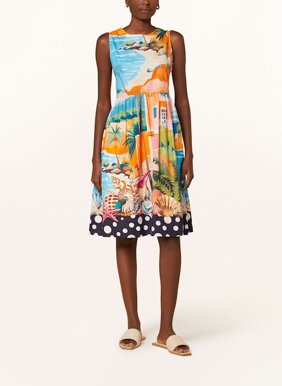 Princess GOES HOLLYWOOD Kleid TÜRKIS/ ORANGE/ GRÜN