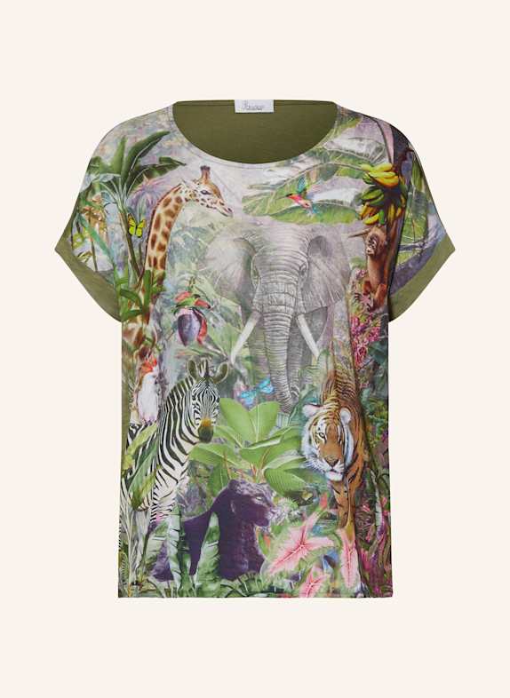 Princess GOES HOLLYWOOD T-Shirt im Materialmix KHAKI