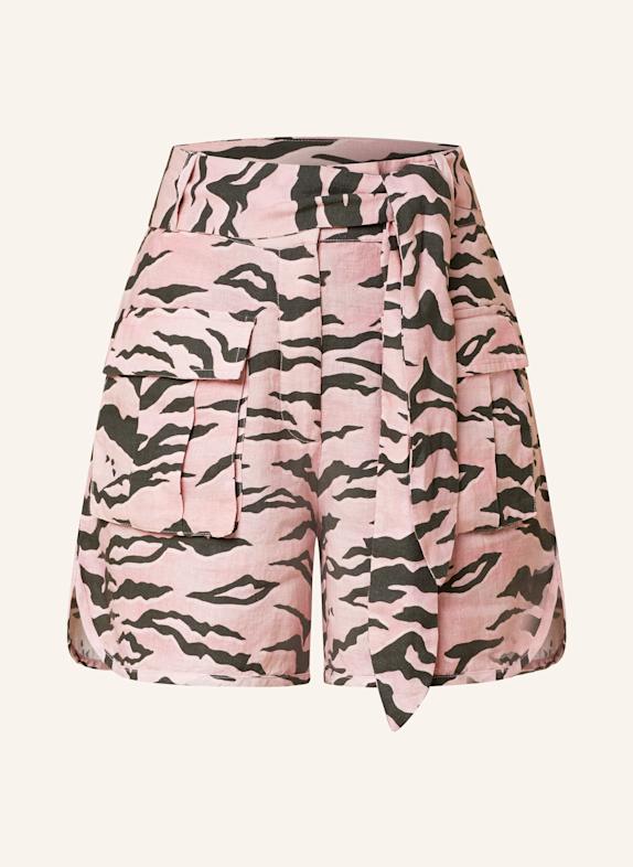 Princess GOES HOLLYWOOD Cargoshorts aus Leinen HELLROT/ KHAKI