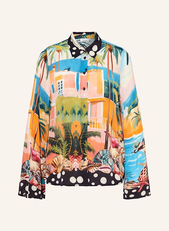 Princess GOES HOLLYWOOD Shirt blouse ORANGE/ TURQUOISE/ DARK BLUE