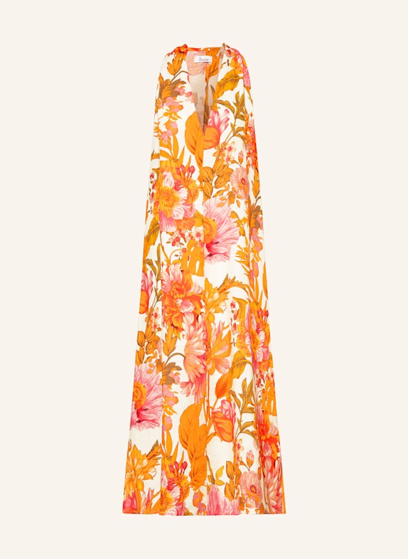 Princess GOES HOLLYWOOD Leinenkleid ECRU/ ORANGE/ ROSA