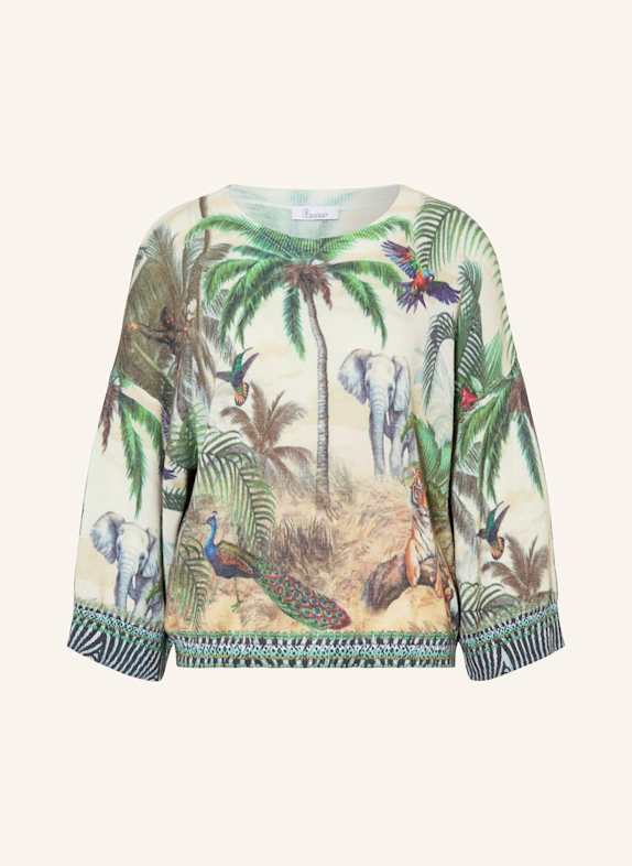 Princess GOES HOLLYWOOD Pullover GRÜN/ CREME/ HELLBRAUN