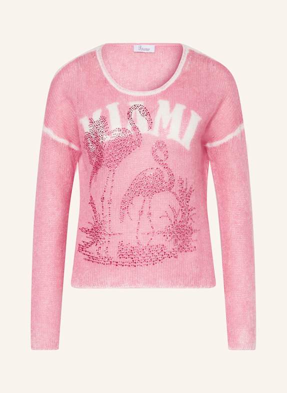 Princess GOES HOLLYWOOD Pullover mit Schmucksteinen PINK