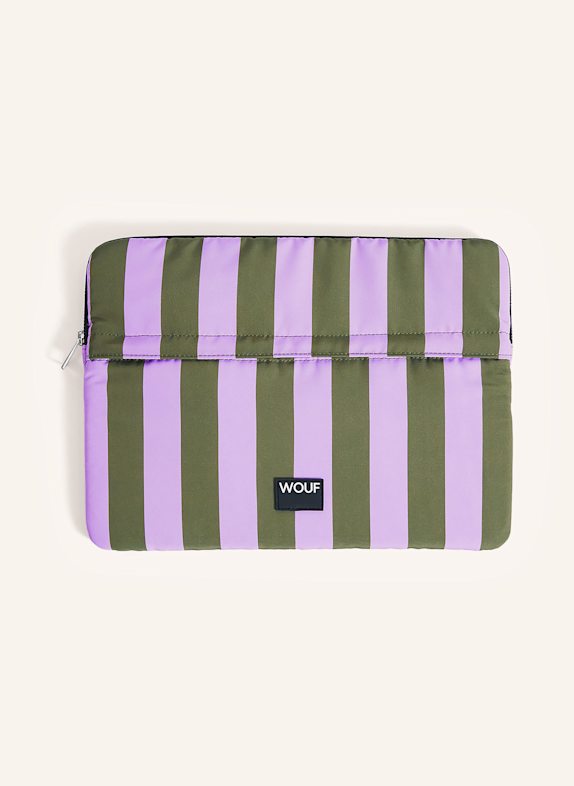WOUF Laptop bag NIZA DARK GREEN/ PINK