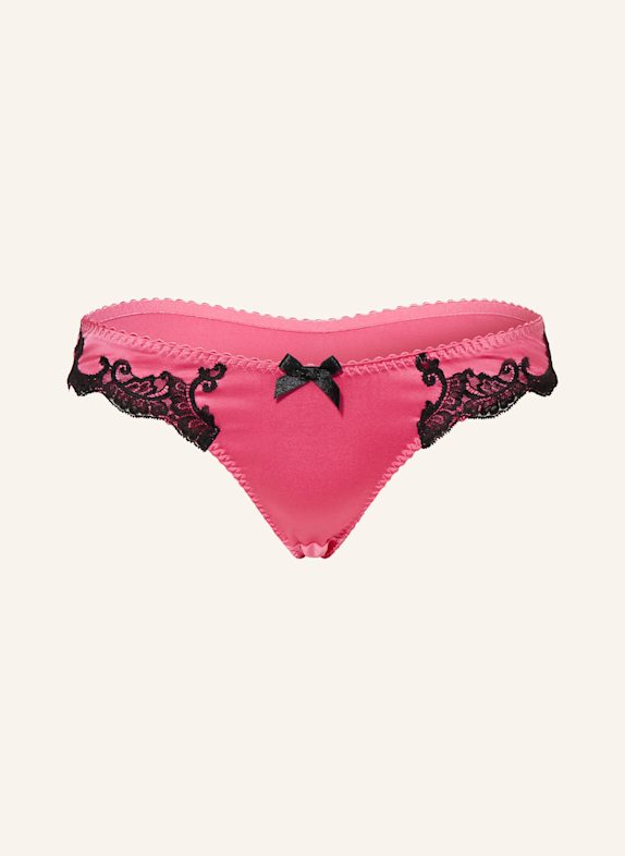 Agent Provocateur Slip MOLLY aus Seide PINK/ SCHWARZ
