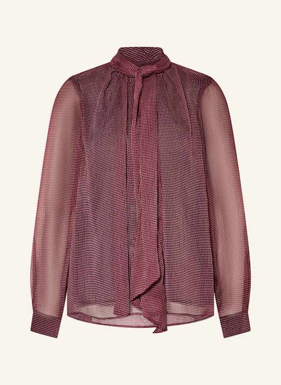 CLAUDIE PIERLOT Blusenshirt mit abnehmbarer Schluppe PINK/ DUNKELROT