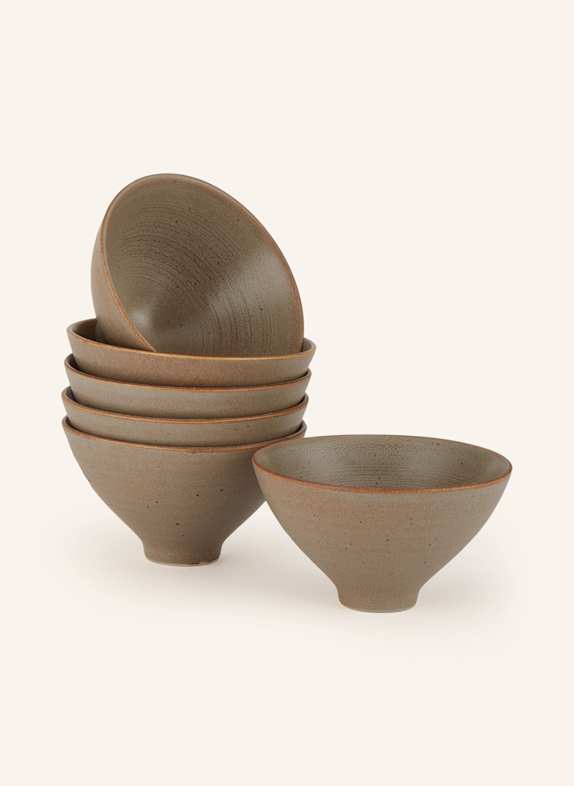 blomus 6er-Set Schalen KUMI TAUPE