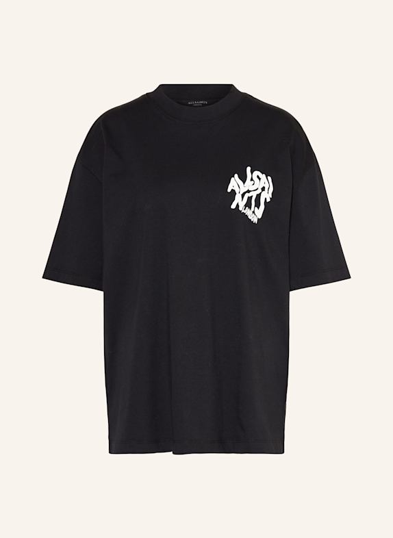 ALLSAINTS T-Shirt ORLANDO ETTA SCHWARZ/ WEISS