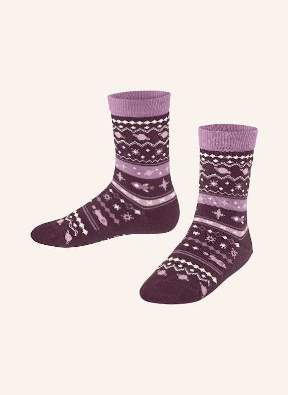 FALKE Socken COSMOS FAIR ISLE 8562 garnet