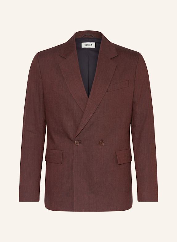 DRYKORN Sakko TYDO Slim Fit mit Leinen DUNKELROT