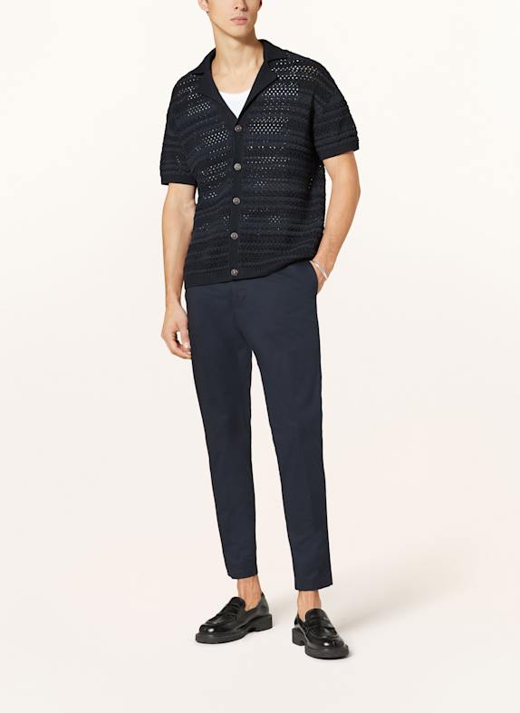 DRYKORN Gebreid resorthemd RAY Comfort Fit DONKERBLAUW