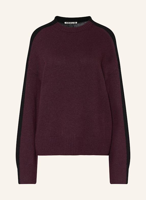 VANILIA Pullover DUNKELLILA/ SCHWARZ