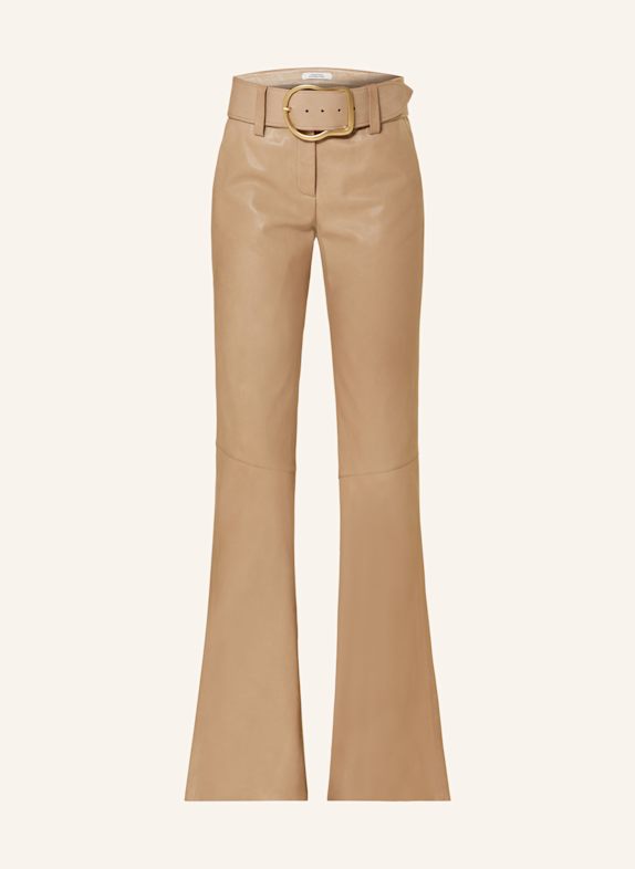 DOROTHEE SCHUMACHER Lederhose SLEEK STATEMENT III CAMEL