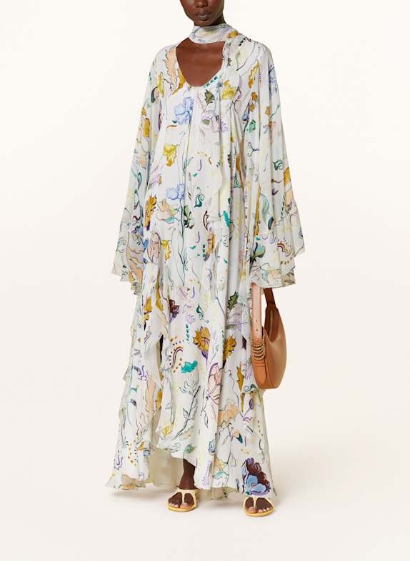 DOROTHEE SCHUMACHER Kleid FLORAL TWIST mit Volants CREME