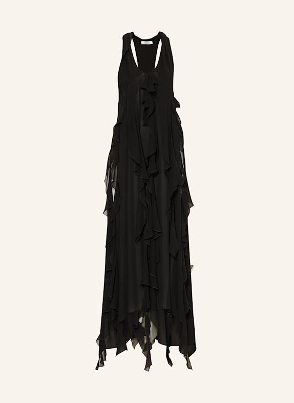 DOROTHEE SCHUMACHER Kleid SHEER TWIST I mit Volants SCHWARZ