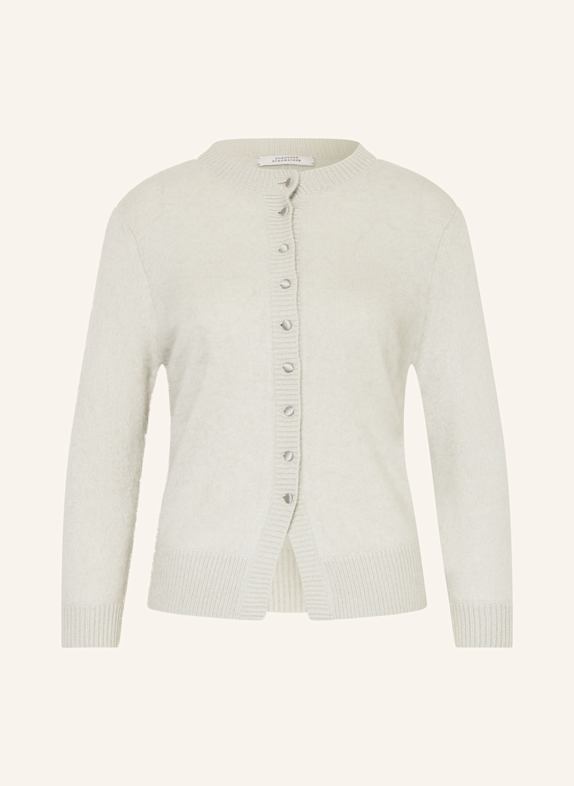 DOROTHEE SCHUMACHER Strickjacke FLUFFY STATEMENTS mit Cashmere HELLGRAU