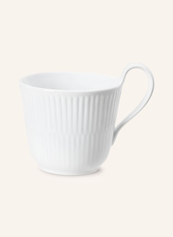 ROYAL COPENHAGEN Henkelbecher WHITE FLUTED WEISS