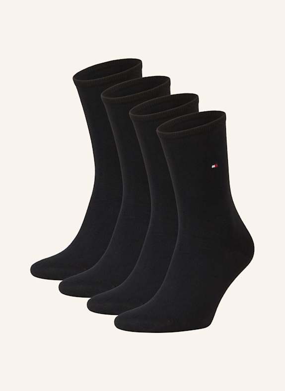 TOMMY HILFIGER 4er-Pack Socken 001 BLACK