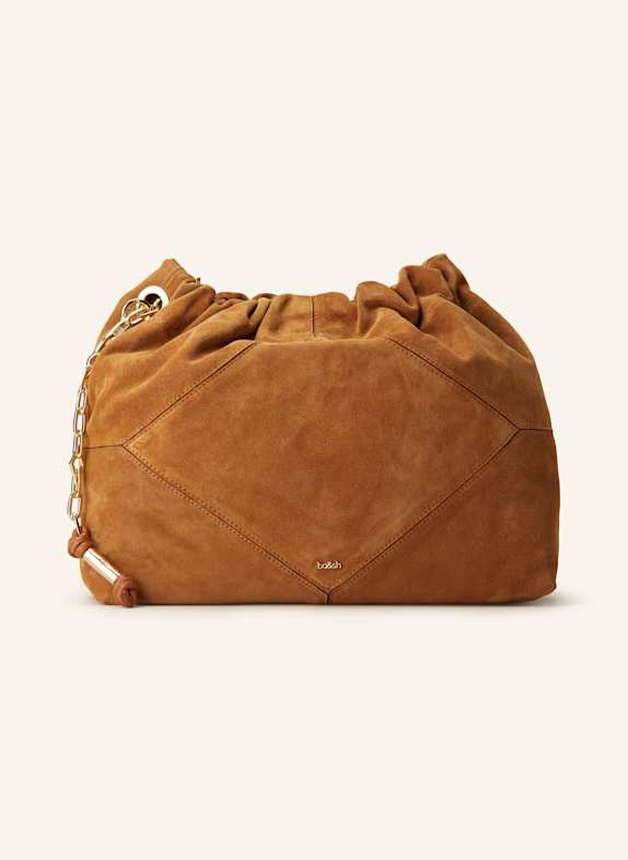 ba&sh Schultertasche JUNE M COGNAC
