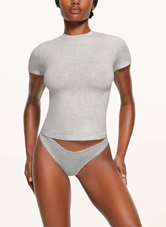 SKIMS Loungeshirt COTTON JERSEY LIGHT HEATHER GREY