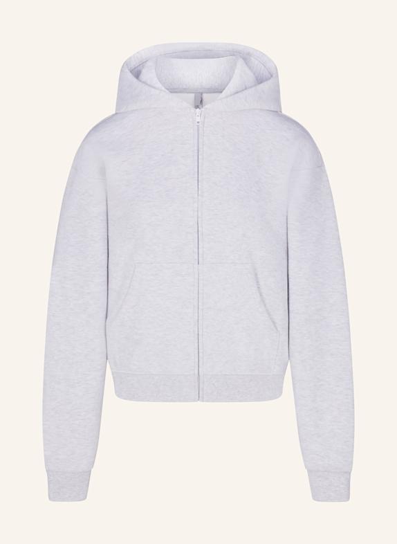 SKIMS Lounge-Sweatjacke COTTON FLEECE LIGHT HEATHER GREY