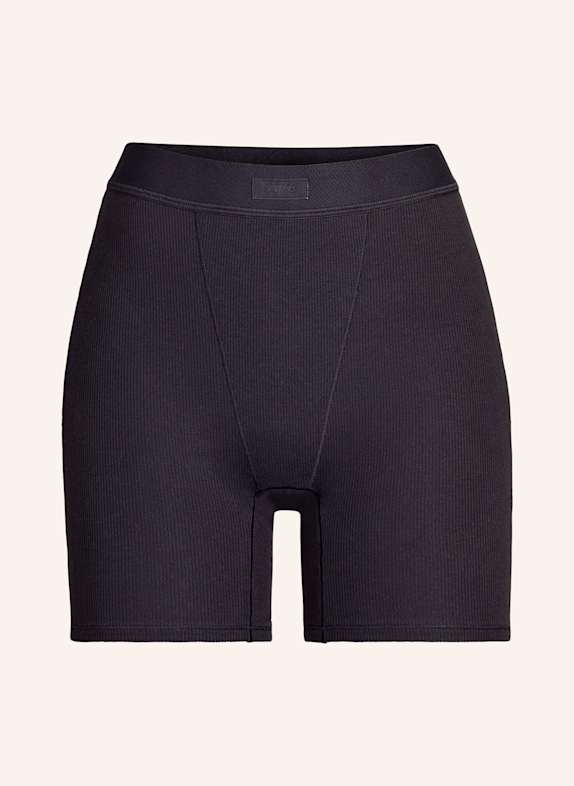 SKIMS Lounge-Shorts COTTON RIB SOOT