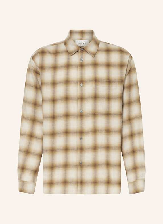FRAME Hemd Comfort Fit DUNKELGELB/ TAUPE/ CREME