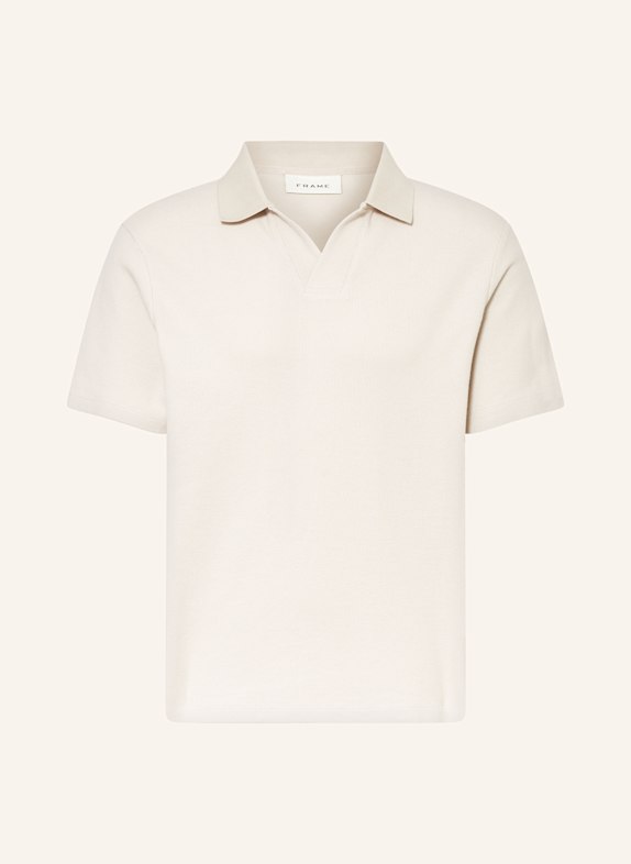 FRAME Piqué-Poloshirt CREME