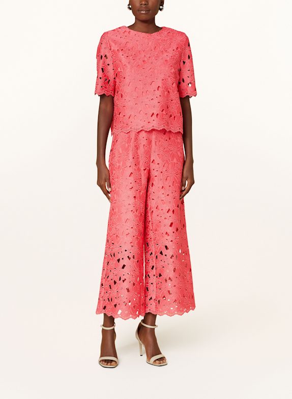 CATNOIR Blouse met opengewerkte punt ROZE
