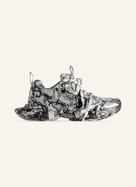 BALENCIAGA Sneaker 3XL EXTREME GRAFFITI SCHWARZ/ WEISS/ SILBER