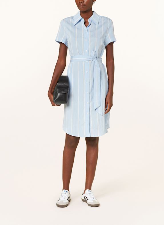 MARC AUREL Hemdblusenkleid HELLBLAU/ WEISS