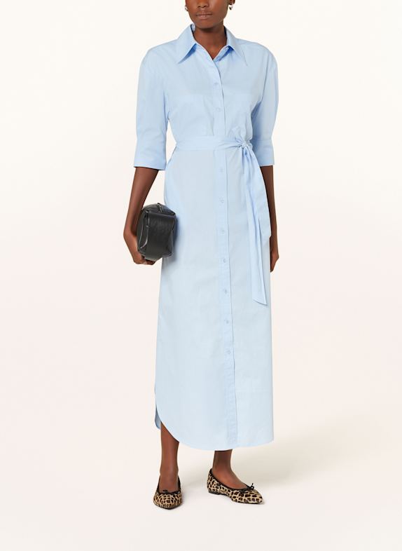 MARC AUREL Hemdblusenkleid mit 3/4-Arm HELLBLAU