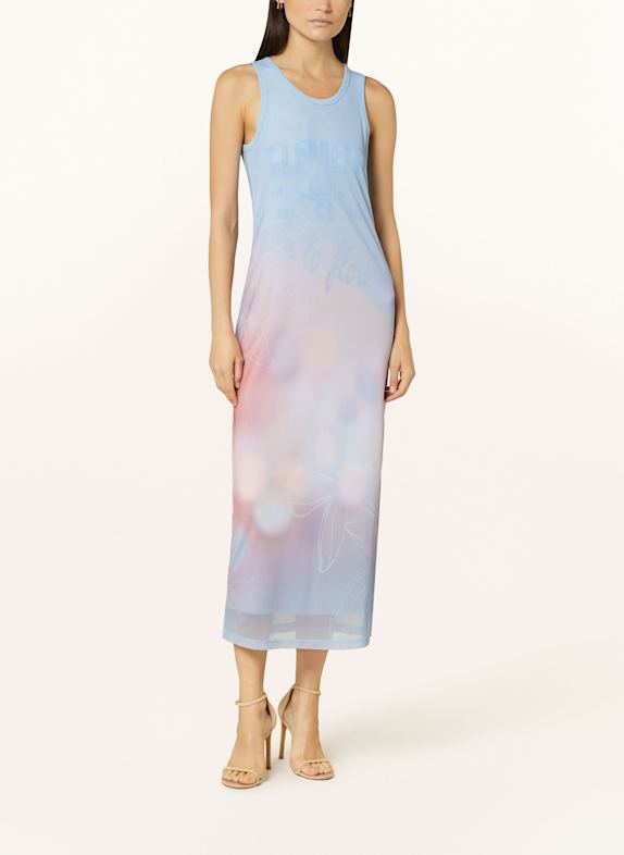 MARC AUREL Mesh-Kleid HELLBLAU/ HELLROT