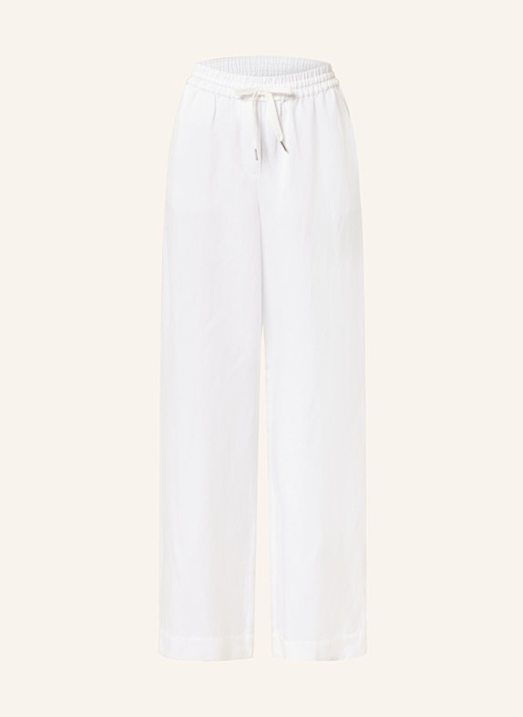 MARC AUREL Marlenehose mit Leinen WEISS