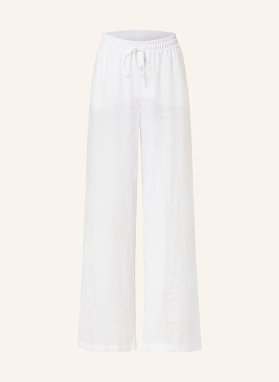 MARC AUREL Leinenhose WEISS