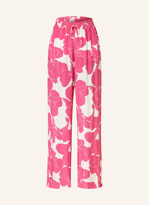 MARC AUREL Trousers PINK/ WHITE