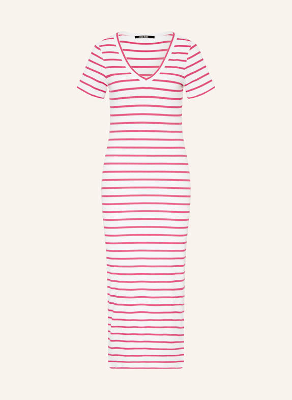 MARC AUREL Jerseykleid WEISS/ PINK