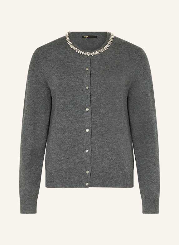 maje Set: Stricktop und Strickjacke GRAU