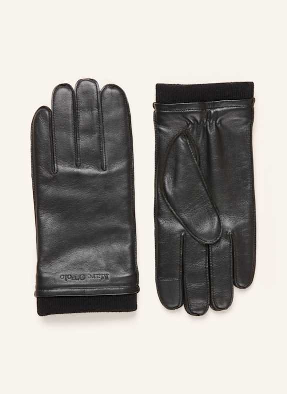 Marc O'Polo Leather gloves BLACK