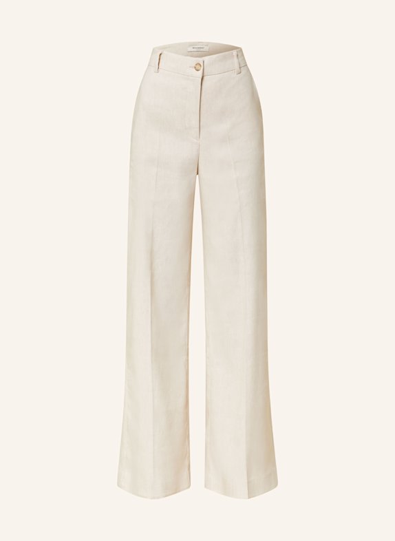 BEAUMONT Marlenehose BRIA mit Leinen BEIGE