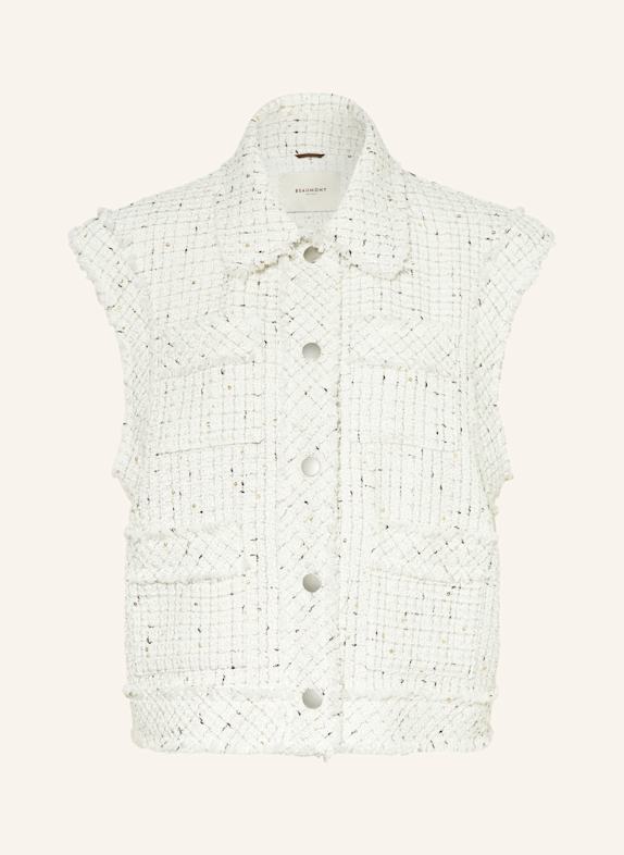 BEAUMONT Tweed-Weste ROBIN mit Pailletten CREME/ SCHWARZ
