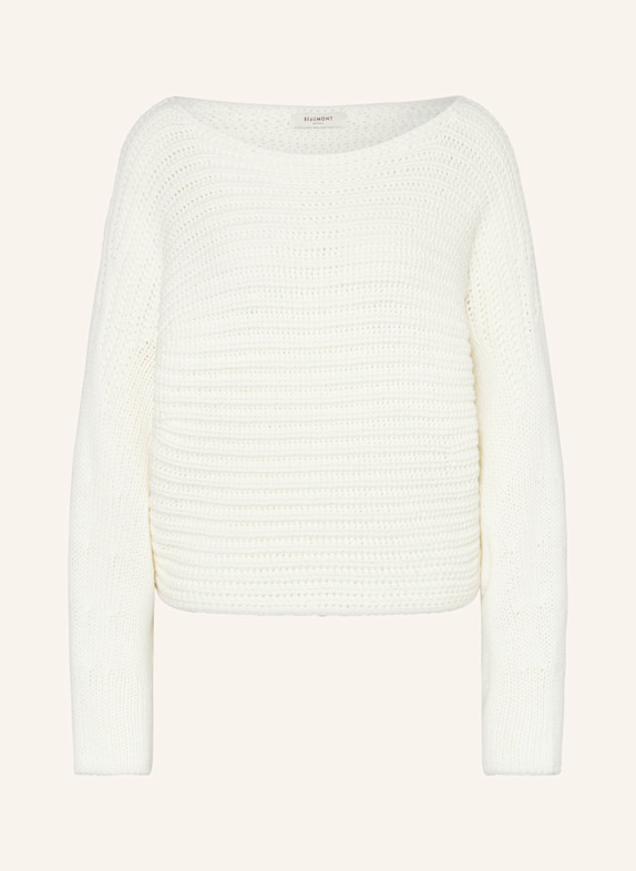 BEAUMONT Pullover CARO ECRU
