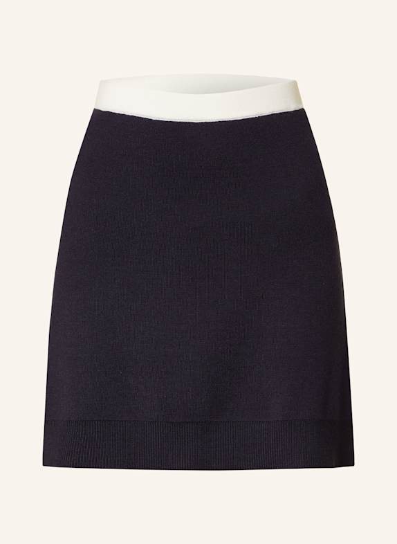 CLAUDIE PIERLOT Strickrock DUNKELBLAU/ ECRU